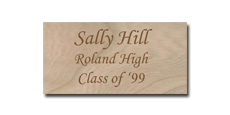 1 1/2" x 3" Wooden Name Tags