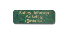 1" x 3" Engraved Name Tags with Logo