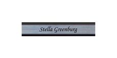 1" x 8" Wall Name Plate with Metal Frame