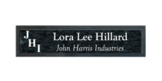 2" x 10" Wall Name Plate with Architectural Frame With Logo