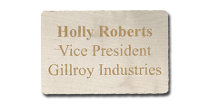2" x 3" Wooden Name Tags
