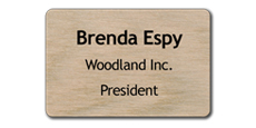 2" x 3" Wood Blank Name Tags