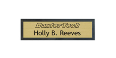 2" x 8" Wall Name Plate with Architectural Frame With Logo