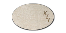 Oval Blank Wood Tags with Engraved Logo