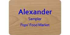 2 x 3 Color Printed Wooden Name Tag