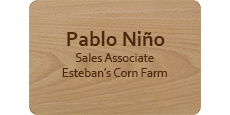 2 x 3 Wooden Engraved Name Tag