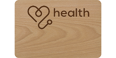 2 x 3 Blank Wood Name Tags with Engraved Logo