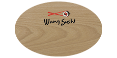 Oval Blank Wood Name Tag with Color Logo