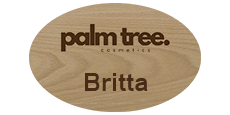 Engraved Oval Wooden Logo Name Tag