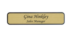 2" x 10" Wall Name Plate with Designer Frame