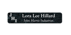 2" x 10" Wall Name Plate Only - Round Corners With Logo