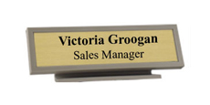 2" x 8" Architectural Frame Desk Name Plate