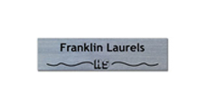 2" x 8" Wall Name Plate Only - Square Corners With Logo